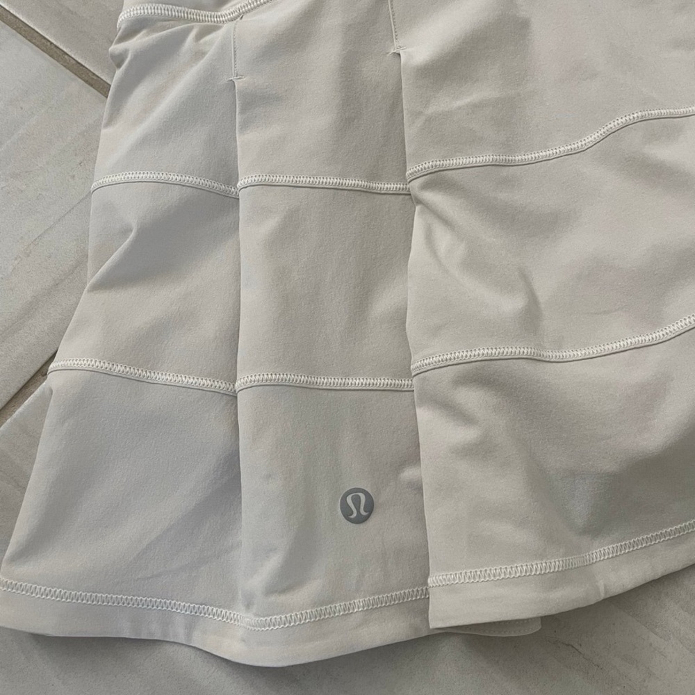 Lululemon Pace Rival Cream White Tennis Skort - Picture 2 of 7